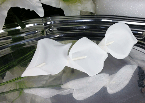 artificial white lilies wholesale Bouquet Accents Mini Artificial Foam Calla Lily Flower White(18 flower –  Jenly Wholesale Inc