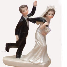 
                  
                    5 Poly Resin Wedding Cake Topper Bride Pulling Groom (1 piece)
                  
                