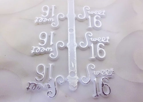 
                  
                    Sweet 16 Silver Plastic Charm (144 Pcs)
                  
                