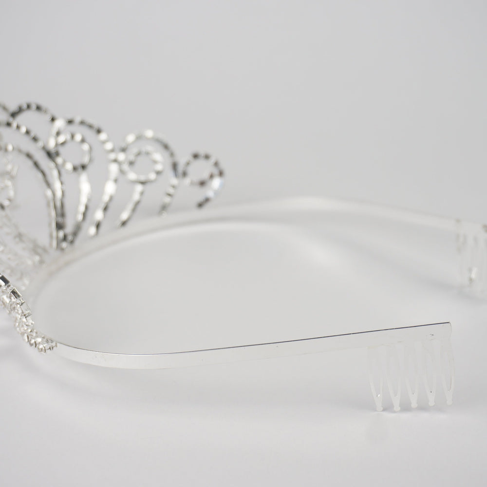 Rhinestone 15 Birthday Tiara with Combs Metal Hair Accessories 
