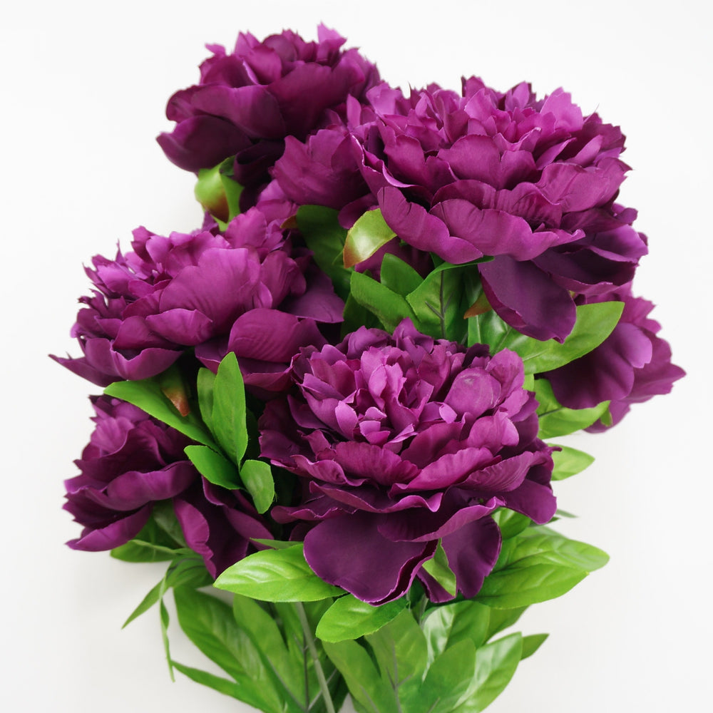 
                  
                    25 Inch Artificial Peony Silk Flower Bush 9 Heads Violet2
                  
                