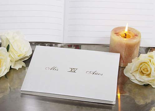 Mis XV A??os Theme Guest Book