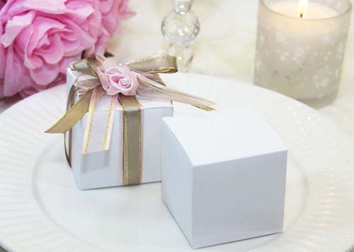 2.25" Square Paper Favor Box -12 Pcs