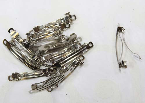 2.5" Silver Hair Clip (100 Pieces)