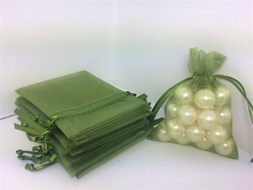 3 X 4 Moss Organza Bags (24 Pieces)