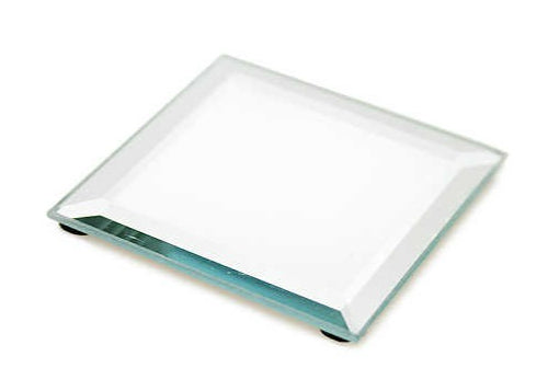 Centerpiece Mirror Tray Square 10" 
